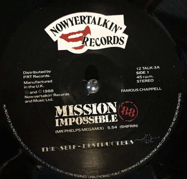 The Self-Destructers : Mission Impossible '88 (12", Single)