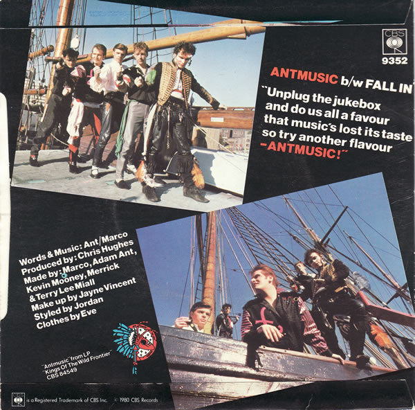 Adam And The Ants : Antmusic (7", Single, Ora)