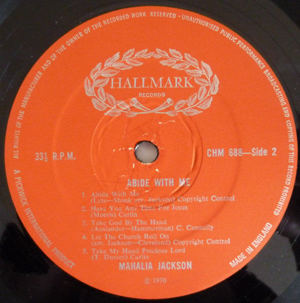 Mahalia Jackson : Abide With Me (LP, Album)
