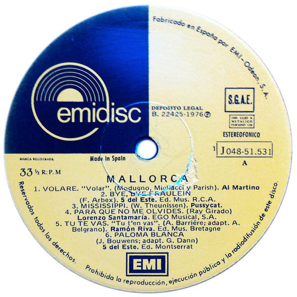 Various : Mallorca (LP, Comp)
