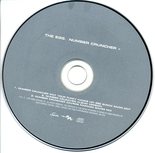 The Egg : Number Cruncher (CD, Maxi, Promo)