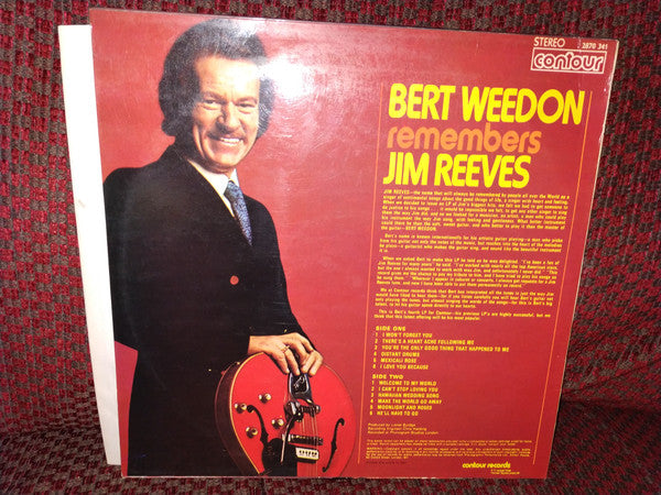 Bert Weedon : Bert Weedon Remembers Jim Reeves (LP)