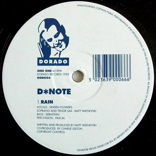 D*Note : Rain (12")