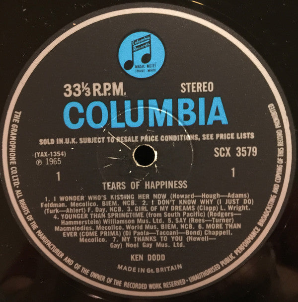 Ken Dodd : Tears Of Happiness (LP, Album)