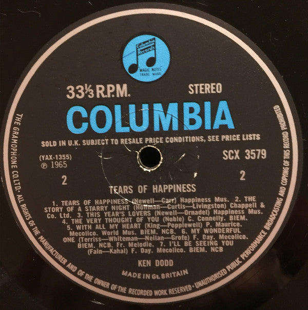 Ken Dodd : Tears Of Happiness (LP, Album)