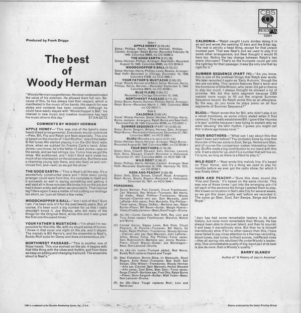 Woody Herman : The Best Of Woody Herman (LP, Comp, Mono)