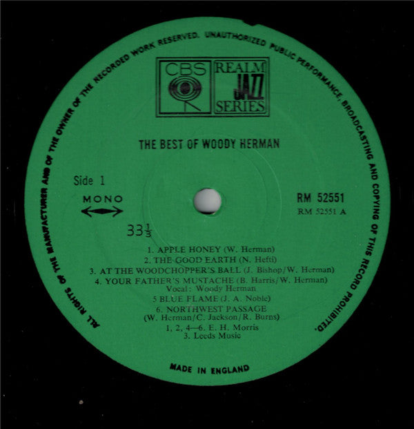 Woody Herman : The Best Of Woody Herman (LP, Comp, Mono)