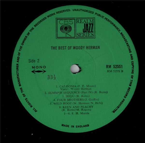 Woody Herman : The Best Of Woody Herman (LP, Comp, Mono)
