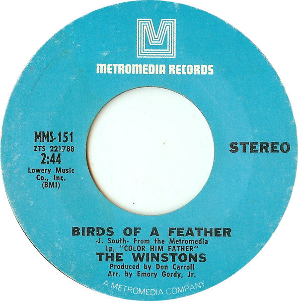The Winstons : The Greatest Love / Birds Of A Feather (7", Single, Styrene)