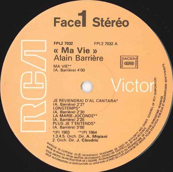 Alain Barrière : Alain Barrière (2xLP, Comp, RE)