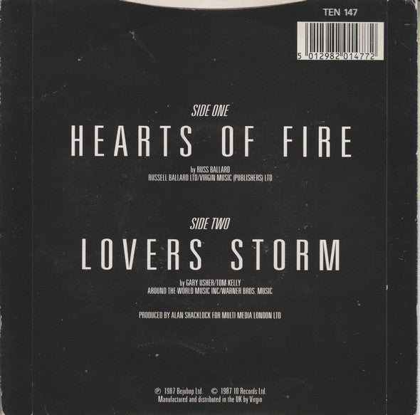 Roger Daltrey : Hearts Of Fire (7", Single)