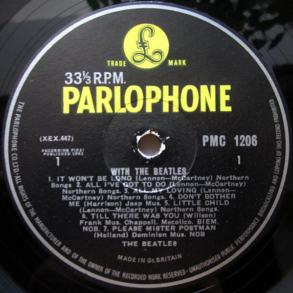 The Beatles : With The Beatles (LP, Album, Mono, 'Do)