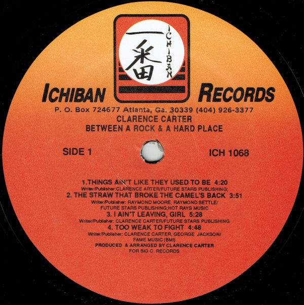 Clarence Carter : Between A Rock And A Hard Place (LP, Album)