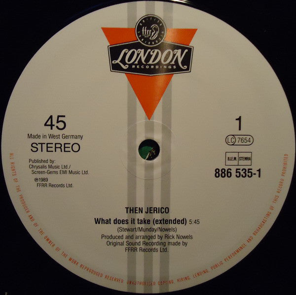 Then Jerico : What Does It Take (12")