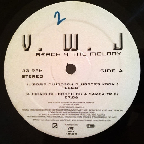 Victoria Wilson-James : Reach 4 The Melody (12")