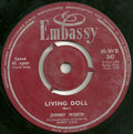 Johnny Worth : Living Doll  (7", Single)