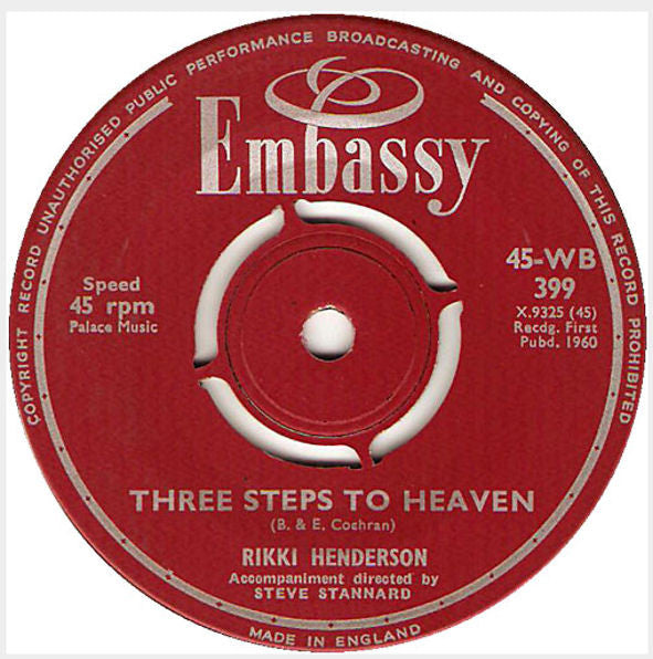 Rikki Henderson : The Urge / Three Steps To Heaven (7", Single)