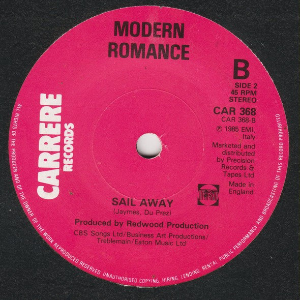 Modern Romance : Tarzan Boy (7")