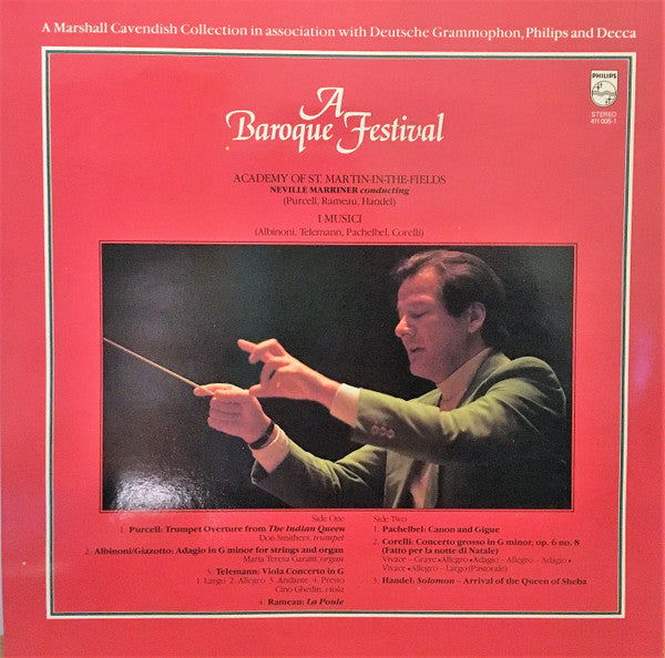 Various Performed By The Academy Of St. Martin-in-the-Fields And I Musici : A Baroque Festival (LP, Comp)