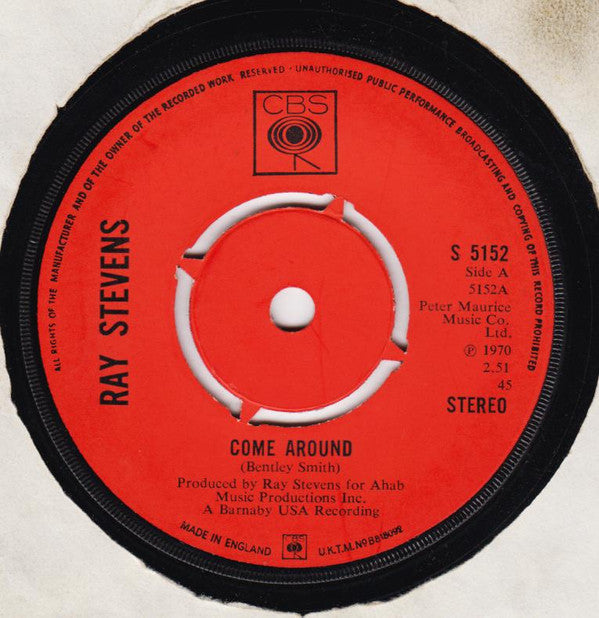 Ray Stevens : Come Around (7", Single)