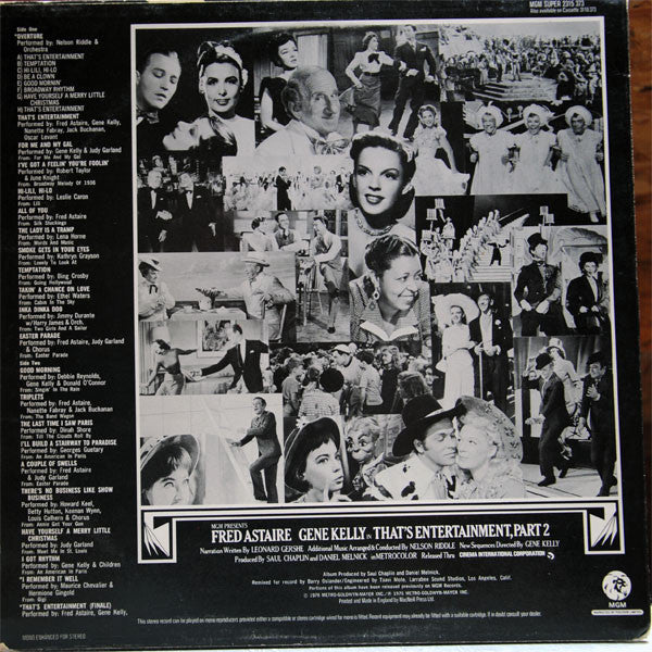 Various : Music From The Motion Picture Soundtrack - That's Entertainment, Part 2 (LP)