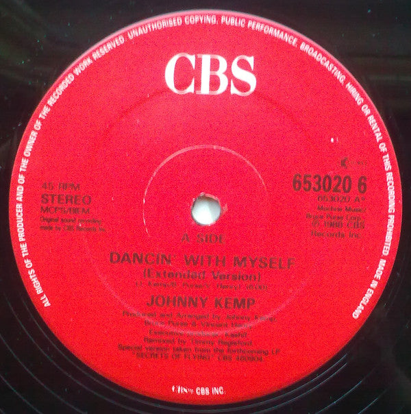 Johnny Kemp : Dancin' With Myself (12")