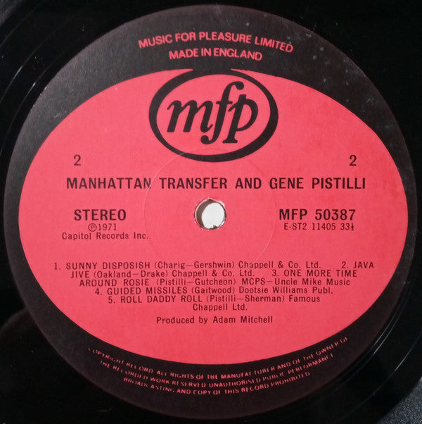 The Manhattan Transfer And Eugene Pistilli : Manhattan Transfer And Gene Pistilli (LP, Album, RE)