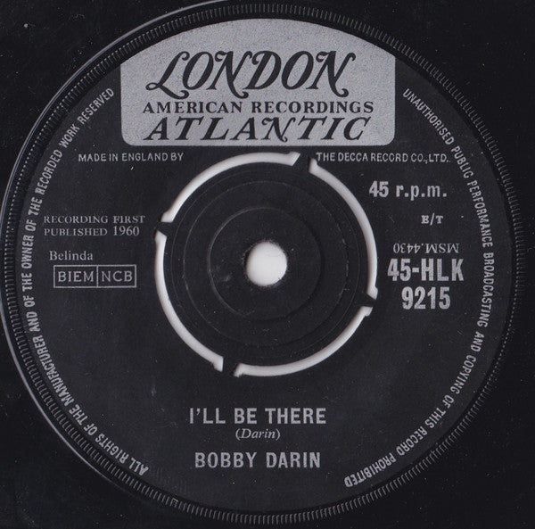 Bobby Darin : Somebody To Love (7")
