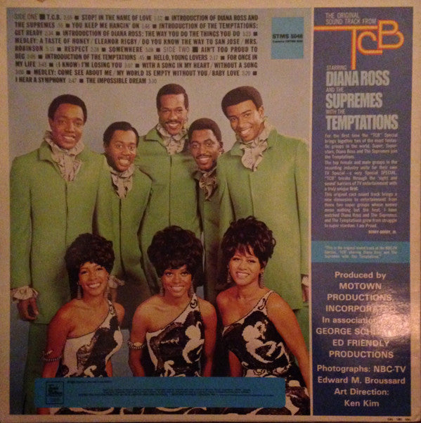 The Supremes With The Temptations : (The Original Sound Track From) TCB*  (LP, Album, RE)