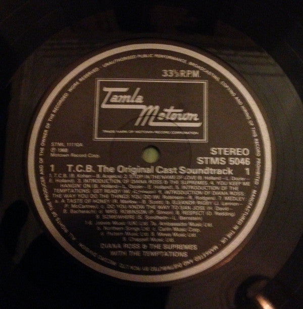 The Supremes With The Temptations : (The Original Sound Track From) TCB*  (LP, Album, RE)