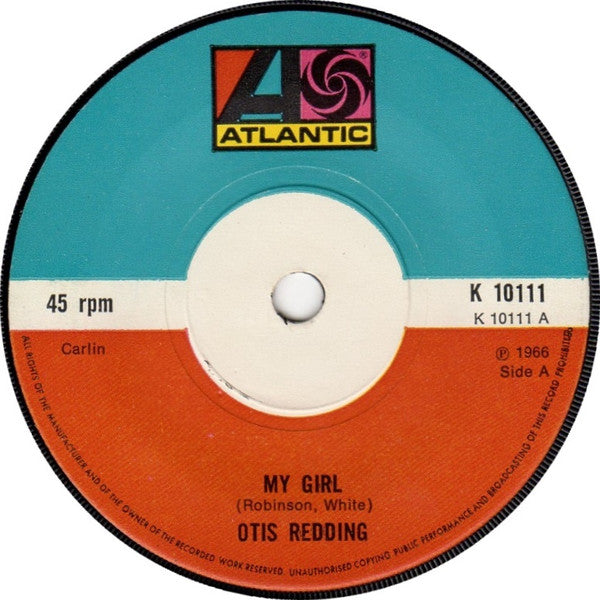 Otis Redding : My Girl  (7", RE)