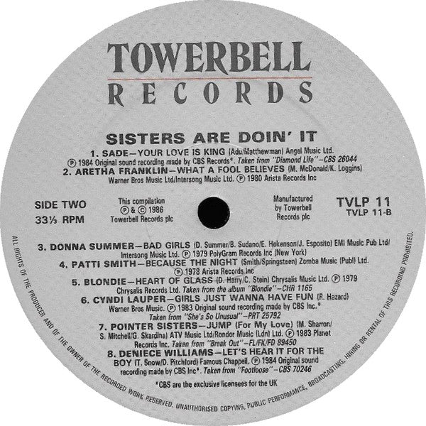 Various : Sisters Are Doin' It (LP, Comp)