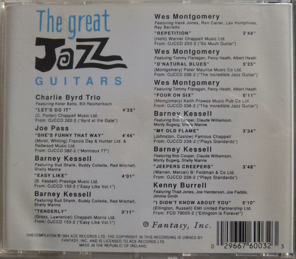 Various : The Great Jazz Guitars (CD, Comp)