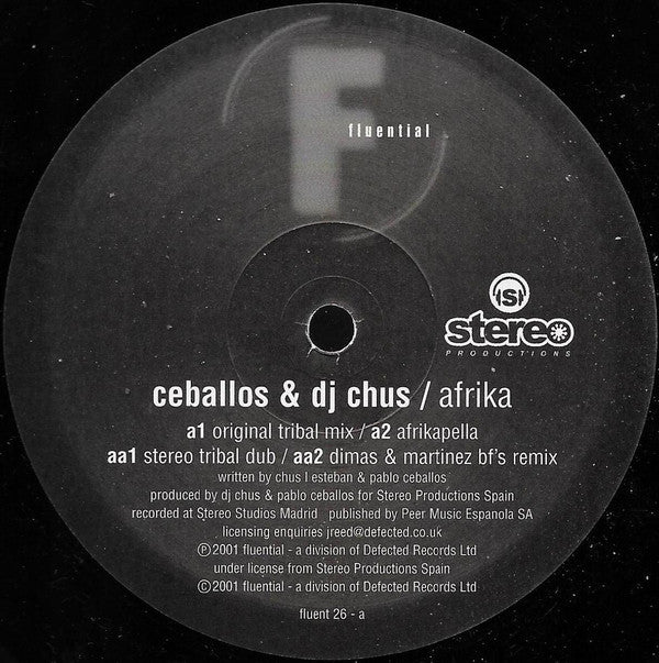 Chus & Ceballos : Afrika (12")
