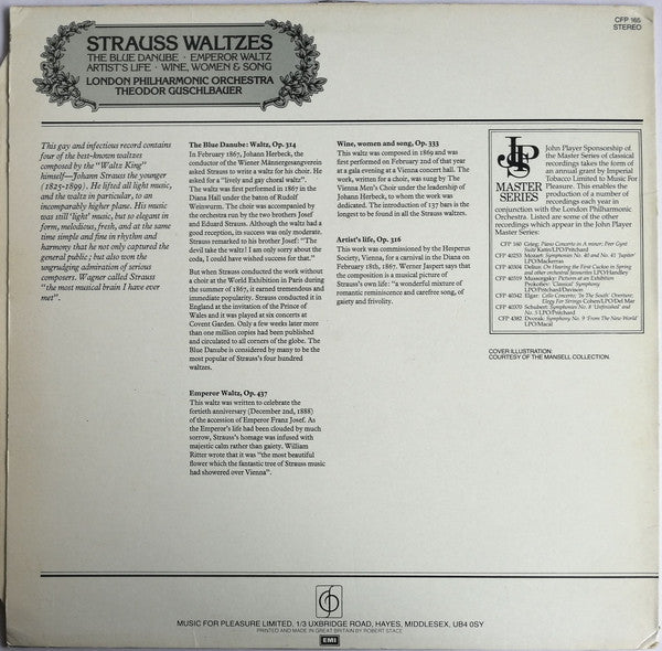 London Philharmonic Orchestra : Strauss Waltzes (LP, RE)