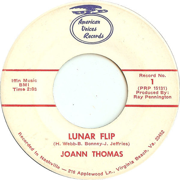 Joann Thomas : Lunar Flip (7")