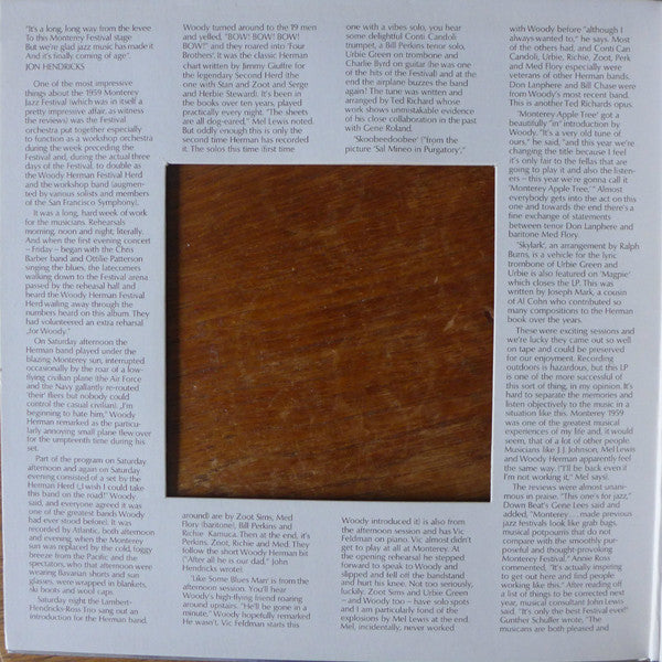 Woody Herman : Live At Monterey (LP, Album, RE, Gat)