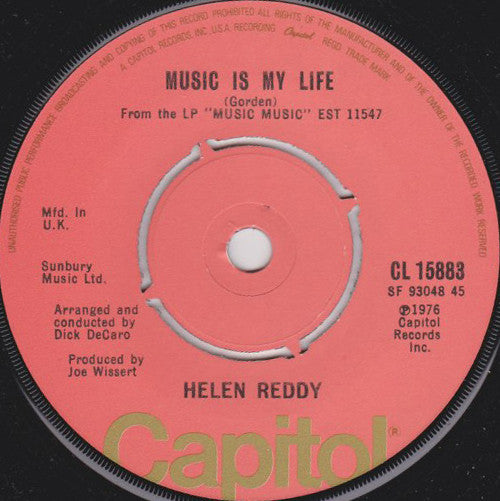 Helen Reddy : I Can't Hear You No More (7", Single)
