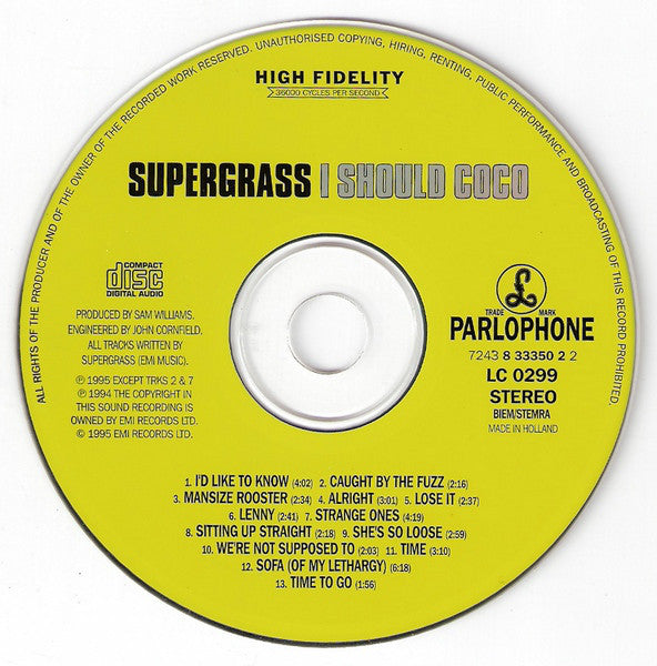 Supergrass : I Should Coco (CD, Album)