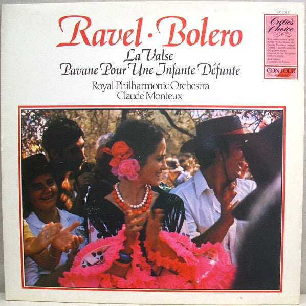 Maurice Ravel, Royal Philharmonic Orchestra, Claude Monteux : Bolero - La Valse - Pavane Pour Une Infante Défunte (LP, RE)