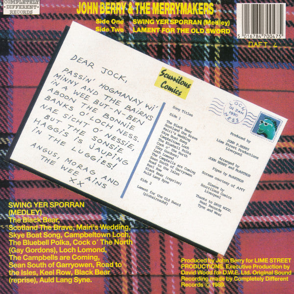 John Berry & The Merrymakers : Swing Yer Sporran (7")
