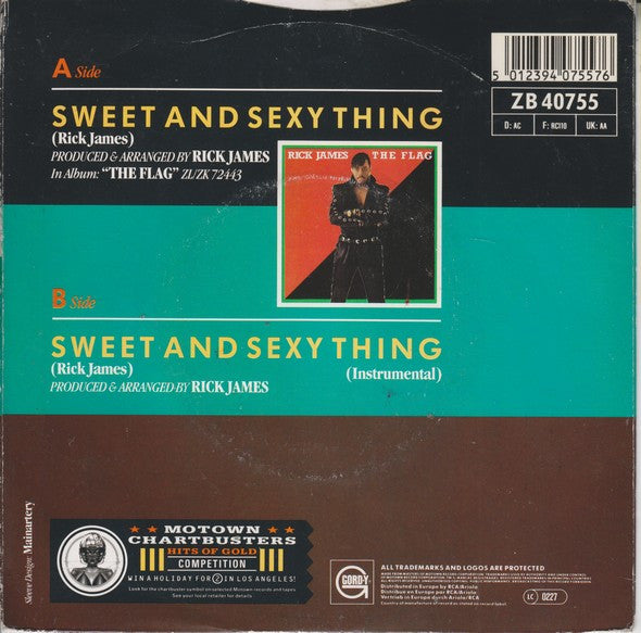 Rick James : Sweet And Sexy Thing (7", Single)