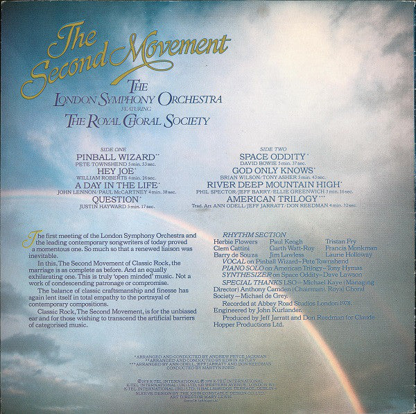 London Symphony Orchestra Featuring The Royal Choral Society : Classic Rock The Second Movement (LP, Album)