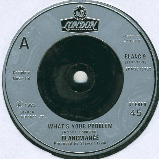 Blancmange : What's Your Problem? (7", Single, Sil)