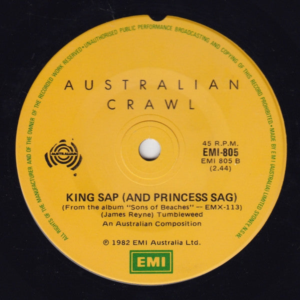 Australian Crawl : Daughters Of The Northern Coast (7", Single)