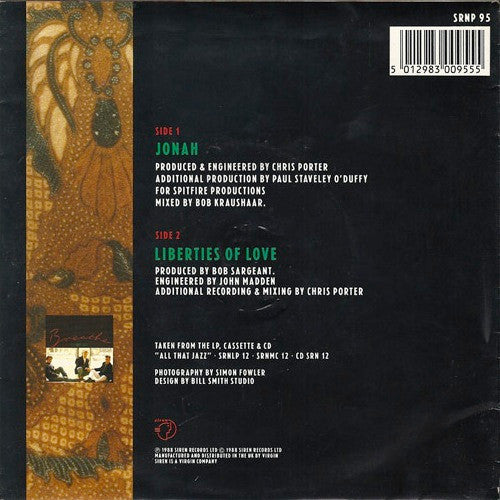 Breathe (3) : Jonah (7", Single, Pos)