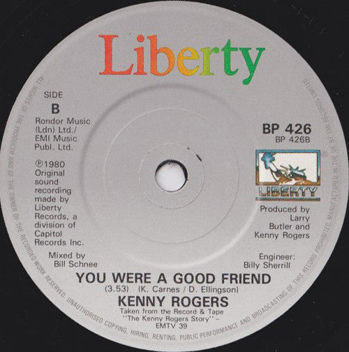 Kenny Rogers : The Long Arm Of The Law (7", Single)