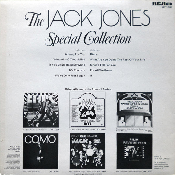 Jack Jones : The Special Collection (LP, Comp)