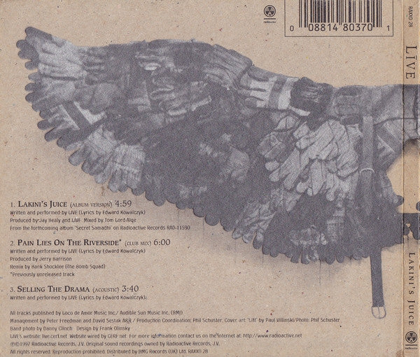 Live : Lakini's Juice (CD, Single, Dig)