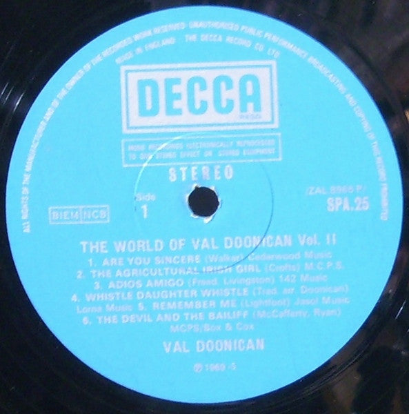 Val Doonican : The World Of Val Doonican Vol II (LP, Comp)